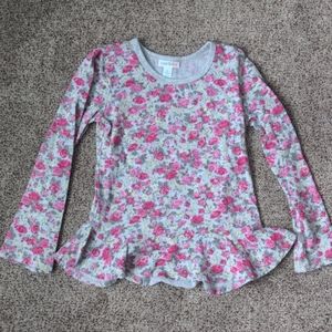 Naartjie floral peplum top size 7.